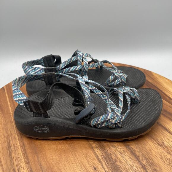 Chaco ZX2 Sandals Womens Size 8 Blue Green Comfort Hiking Water Strappy Shoes - Picture 1 of 8
